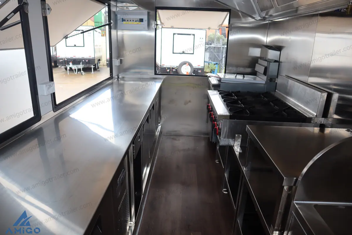 4m fryer/6B cooktop Sydney Food Trailers